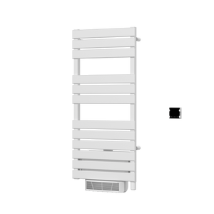 Sèche-serviettes électrique - Avec soufflerie - EVA - 1750 W - Blanc - WATTZ